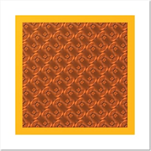 Pattern in brown tones Posters and Art